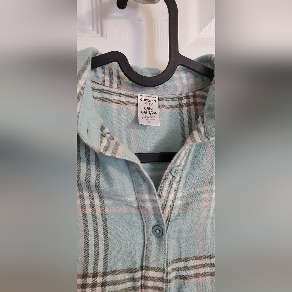 Carter Kids Flannel Dress size 6 - Picture 3 of 3